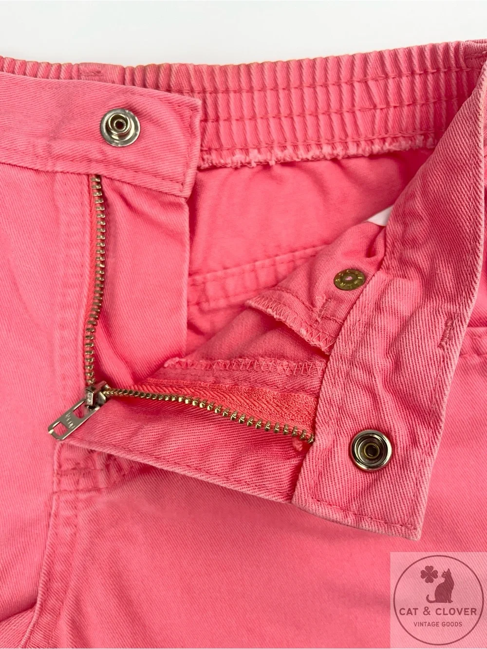 OshKosh B'gosh 90s Pink Coral Cotton Girls Vintage Shorts Size 5